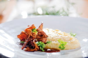 Kantarell- och timjanpolenta